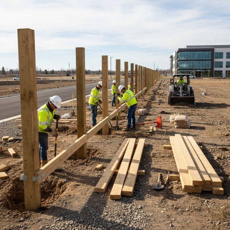 Board Fence Installation detail